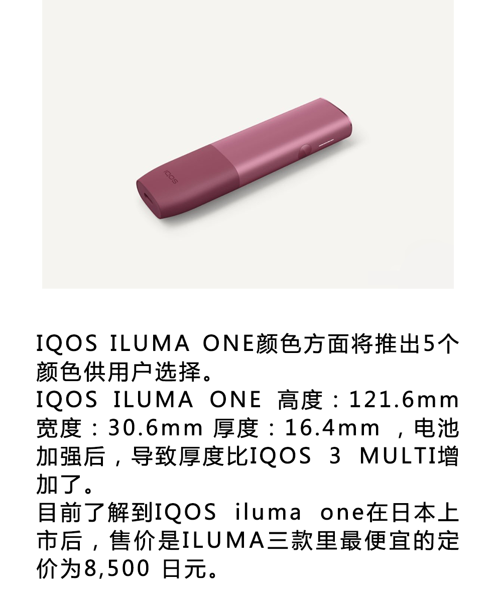 PMI即将在瑞士推出新款一体机IQOS ILUMA ONE