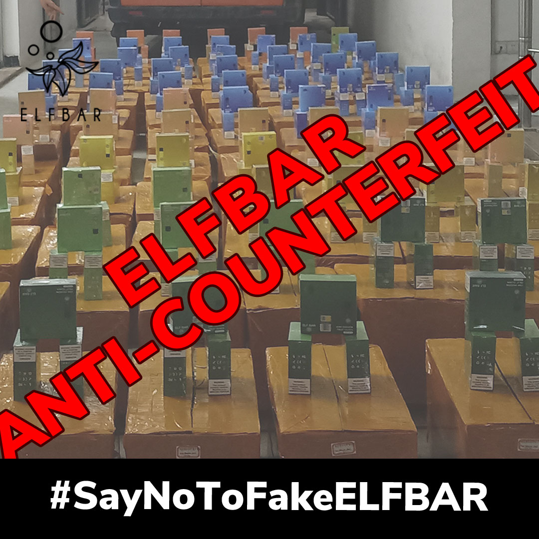 ELFBAR查获超过100万支假冒电子烟，防止进入海外零售市场