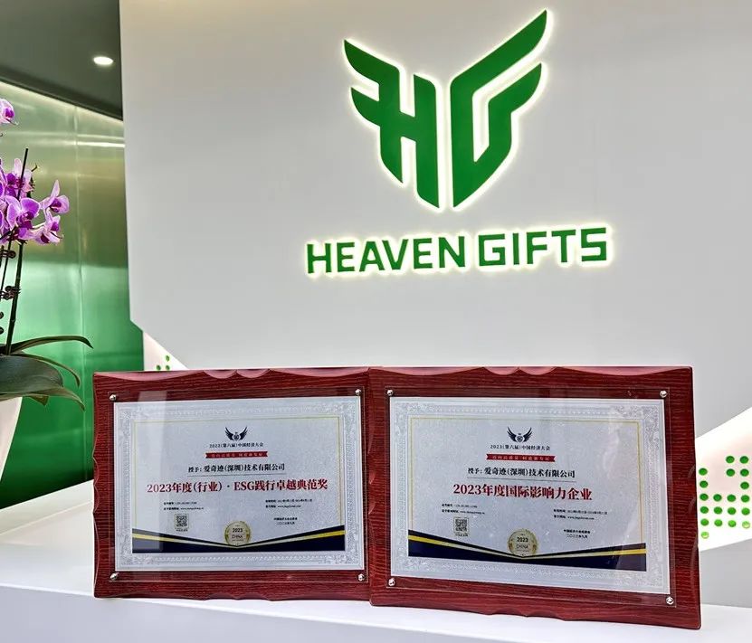 Adhering to the strategy of technological innovation and sustainable development, HEAVEN GIFTS won two awards