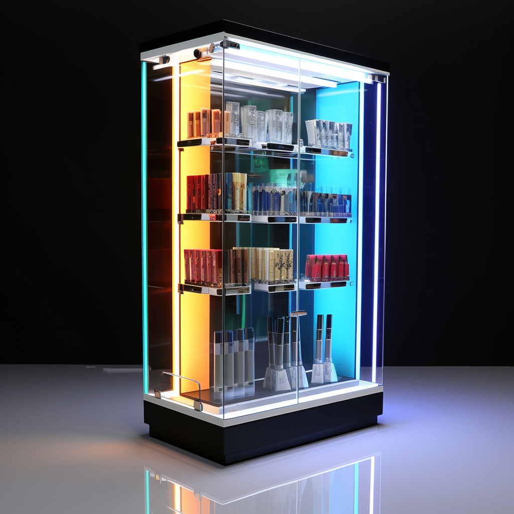 The stylistic categorization of electronic cigarette display racks