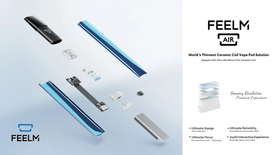 FEELM—-A premium atomization technology brand under the umbrella of Smoore.